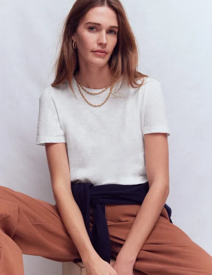 Sophie Puff Sleeve T-shirt White Sophie Puff Sleeve T-shirt White