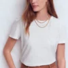 Sophie Puff Sleeve T-shirt White Sophie Puff Sleeve T-shirt White