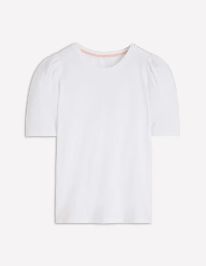 Sophie Puff Sleeve T-shirt White Sophie Puff Sleeve T-shirt White
