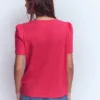 Sophie V-neck Slub T-shirt Virtual Pink Sophie V-neck Slub T-shirt Virtual Pink