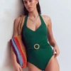 Sorrento Hoop Sash Swimsuit Mangrove Sorrento Hoop Sash Swimsuit Mangrove