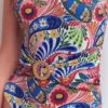 Sorrento Hoop Sash Swimsuit Multi, Enchanted Paisley