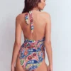 Sorrento Hoop Sash Swimsuit Multi, Enchanted Paisley