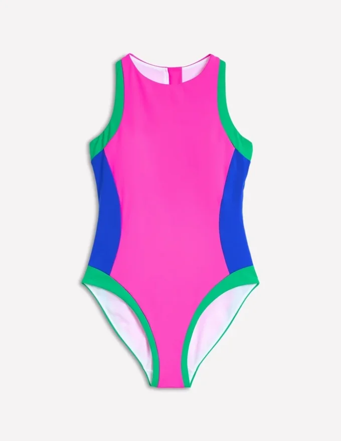 Sporty Rash Guard Swimsuit Colbolt Colourblock Sporty Rash Guard Swimsuit Colbolt Colourblock