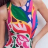 Sporty Rash Guard Swimsuit Multi, Leafy Cascade Sporty Rash Guard Swimsuit Multi, Leafy Cascade