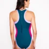 Sporty Rash Guard Swimsuit Oceanside Blue Sporty Rash Guard Swimsuit Oceanside Blue
