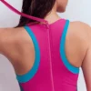 Sporty Rash Guard Swimsuit Pink, Colourblock Sporty Rash Guard Swimsuit Pink, Colourblock