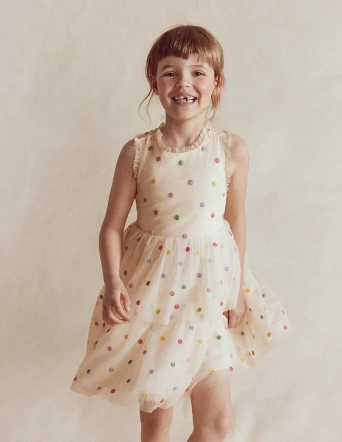 Spot Occasion Dress Soft Ivory Multi Spot Spot Occasion Dress Soft Ivory Multi Spot