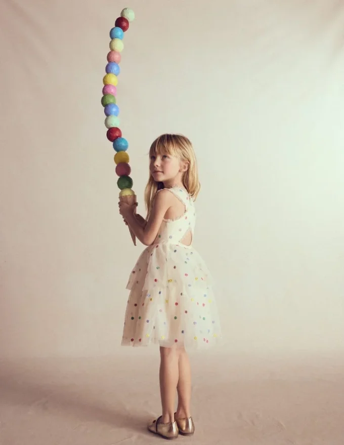 Spot Occasion Dress Soft Ivory Multi Spot Spot Occasion Dress Soft Ivory Multi Spot