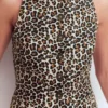 Square Neck Linen Waistcoat Leopard Print Square Neck Linen Waistcoat Leopard Print