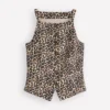 Square Neck Linen Waistcoat Leopard Print Square Neck Linen Waistcoat Leopard Print