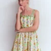 Square Neck Occasion Dress Ivory, Blossom Trail Square Neck Occasion Dress Ivory, Blossom Trail