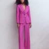 Stamford Linen Blazer Passion Flower