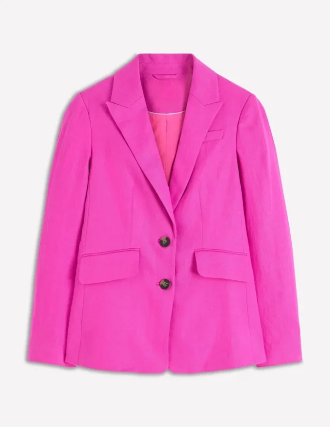 Stamford Linen Blazer Passion Flower