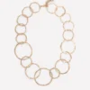 Statement Circle Necklace Gold Colour Statement Circle Necklace Gold Colour