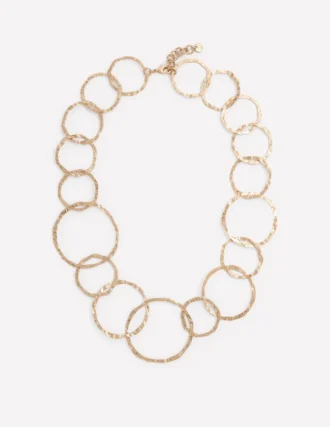 Statement Circle Necklace Gold Colour