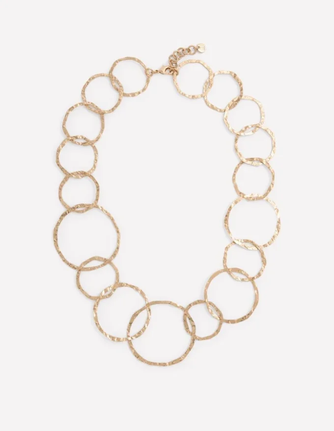 Statement Circle Necklace Gold Colour Statement Circle Necklace Gold Colour