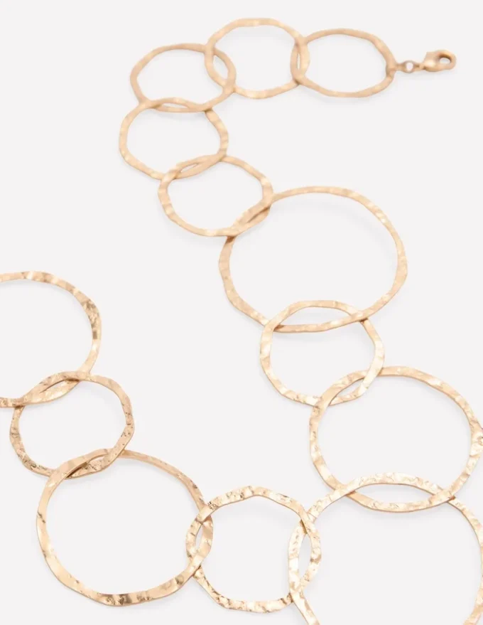 Statement Circle Necklace Gold Colour Statement Circle Necklace Gold Colour