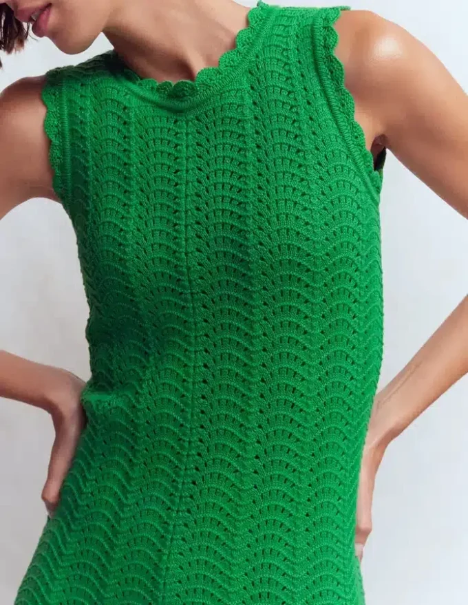 Stella Maxi Crochet Dress Shamrock Green Stella Maxi Crochet Dress Shamrock Green