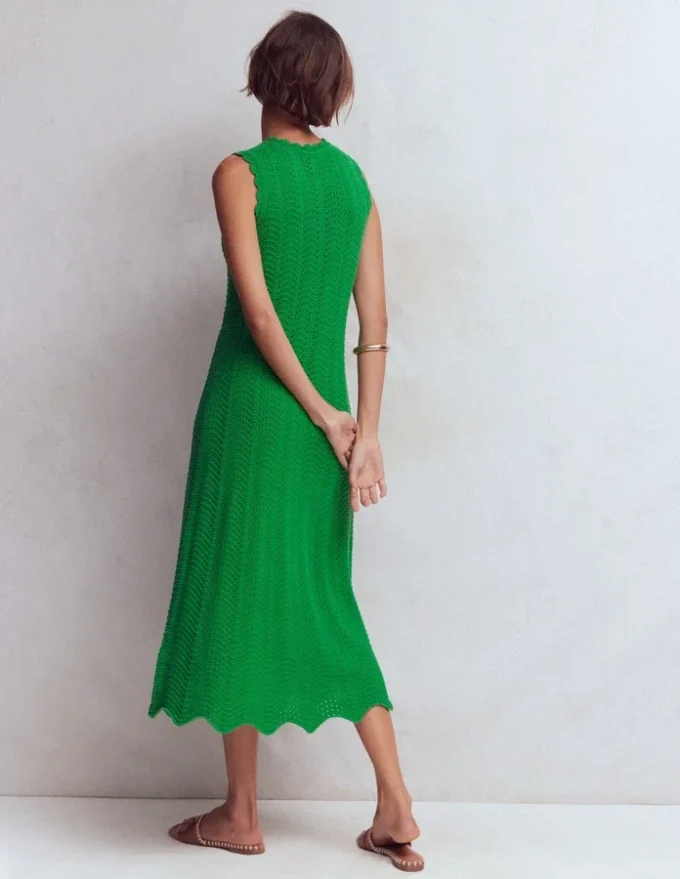Stella Maxi Crochet Dress Shamrock Green Stella Maxi Crochet Dress Shamrock Green