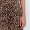 Straight Denim Skirt Animal Print Straight Denim Skirt Animal Print