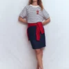 Straight Denim Skirt Indigo Straight Denim Skirt Indigo