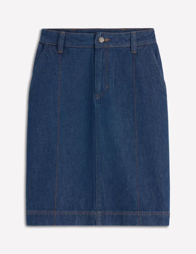 Straight Denim Skirt Indigo Straight Denim Skirt Indigo