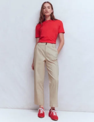 Straight Leg Chino Pants Almond Milk