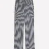 Straight Leg Chino Pants Blue and Ivory Stripe Straight Leg Chino Pants Blue and Ivory Stripe