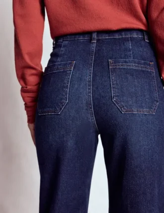 Straight Leg Pocket Jeans Dark Vintage