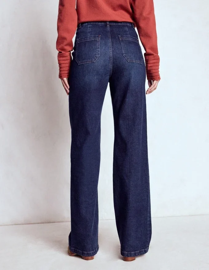 Straight Leg Pocket Jeans Dark Vintage