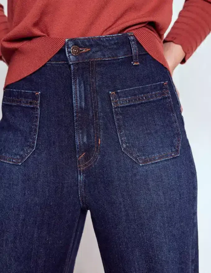 Straight Leg Pocket Jeans Dark Vintage