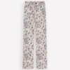 Straight Leg Pocket Jeans Ivory Floral Straight Leg Pocket Jeans Ivory Floral