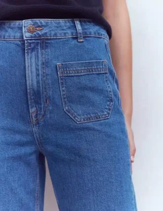 Straight Leg Pocket Jeans Mid Vintage