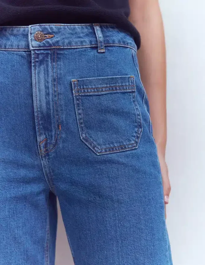 Straight Leg Pocket Jeans Mid Vintage Straight Leg Pocket Jeans Mid Vintage