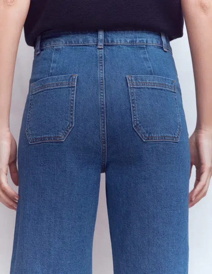 Straight Leg Pocket Jeans Mid Vintage Straight Leg Pocket Jeans Mid Vintage