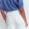 Straight Leg Pocket Jeans White Straight Leg Pocket Jeans White