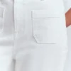 Straight Leg Pocket Jeans White Straight Leg Pocket Jeans White