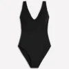 Strap Detail Swimsuit Black Strap Detail Swimsuit Black