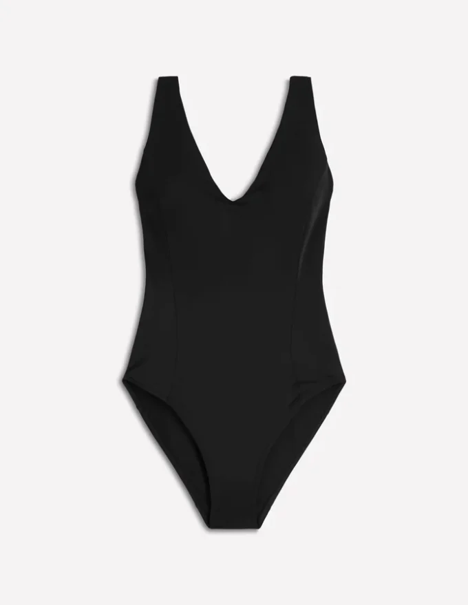 Strap Detail Swimsuit Black Strap Detail Swimsuit Black