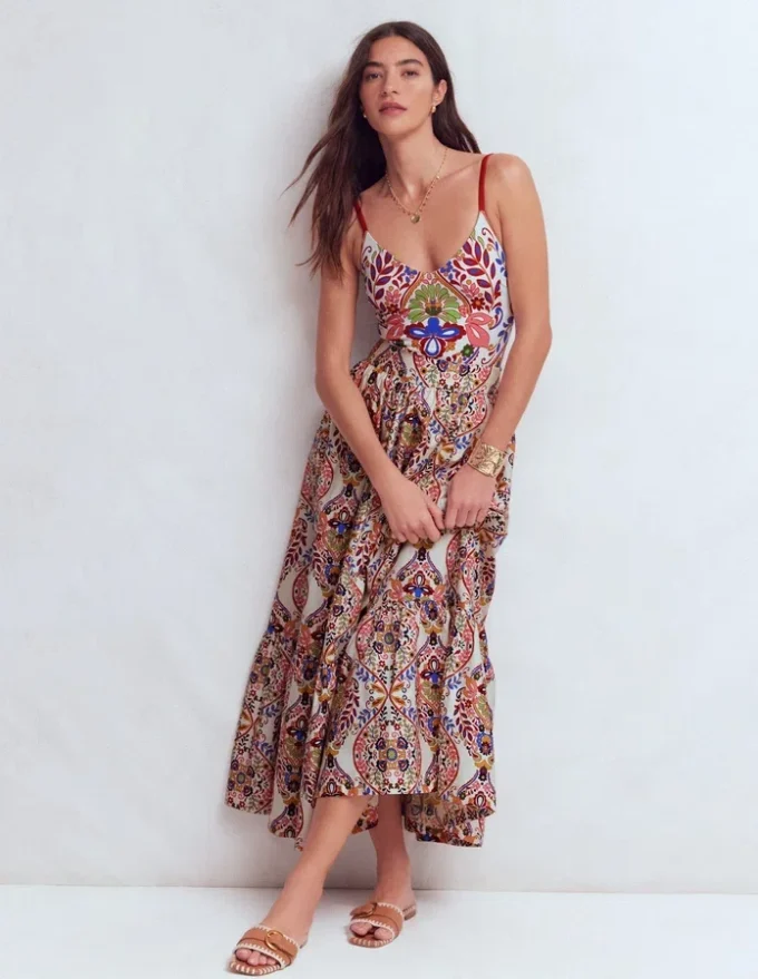 Strap Print Swimsuit Multi, Enchanted Gardenia Strap Print Swimsuit Multi, Enchanted Gardenia