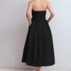 Strapless Taffeta Dress Black Strapless Taffeta Dress Black