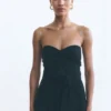 Strapless Taffeta Dress Black Strapless Taffeta Dress Black