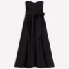 Strapless Taffeta Dress Black Strapless Taffeta Dress Black