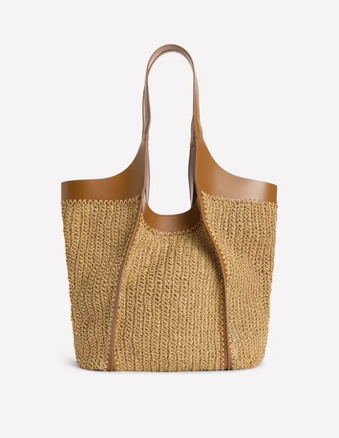 Straw Tote Natural Raffia Straw Tote Natural Raffia