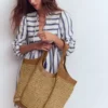 Straw Tote Natural Raffia Straw Tote Natural Raffia