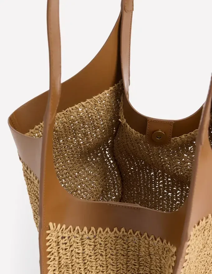 Straw Tote Natural Raffia Straw Tote Natural Raffia