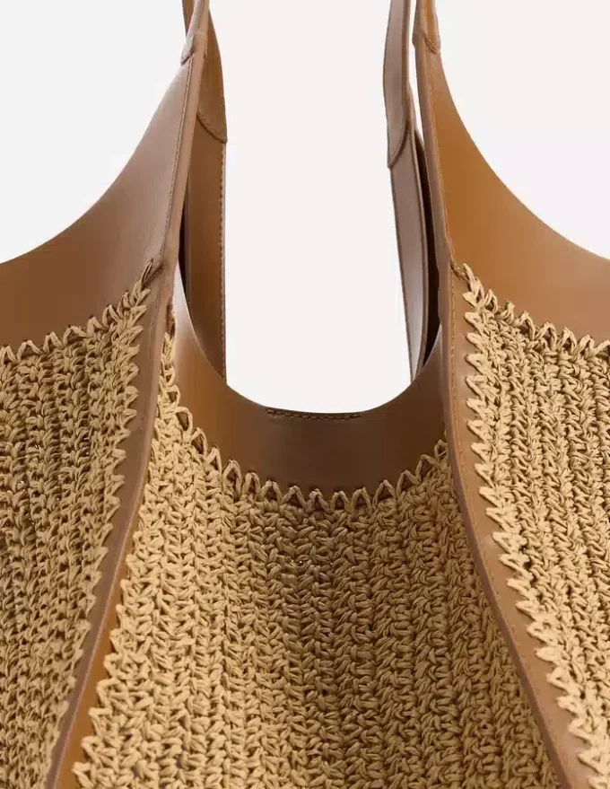 Straw Tote Natural Raffia Straw Tote Natural Raffia