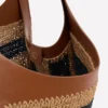 Straw Tote Navy/Natural Stripe Straw Tote Navy/Natural Stripe