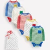 Striped 5 Pack Bodies Multi Stripes/Stars
